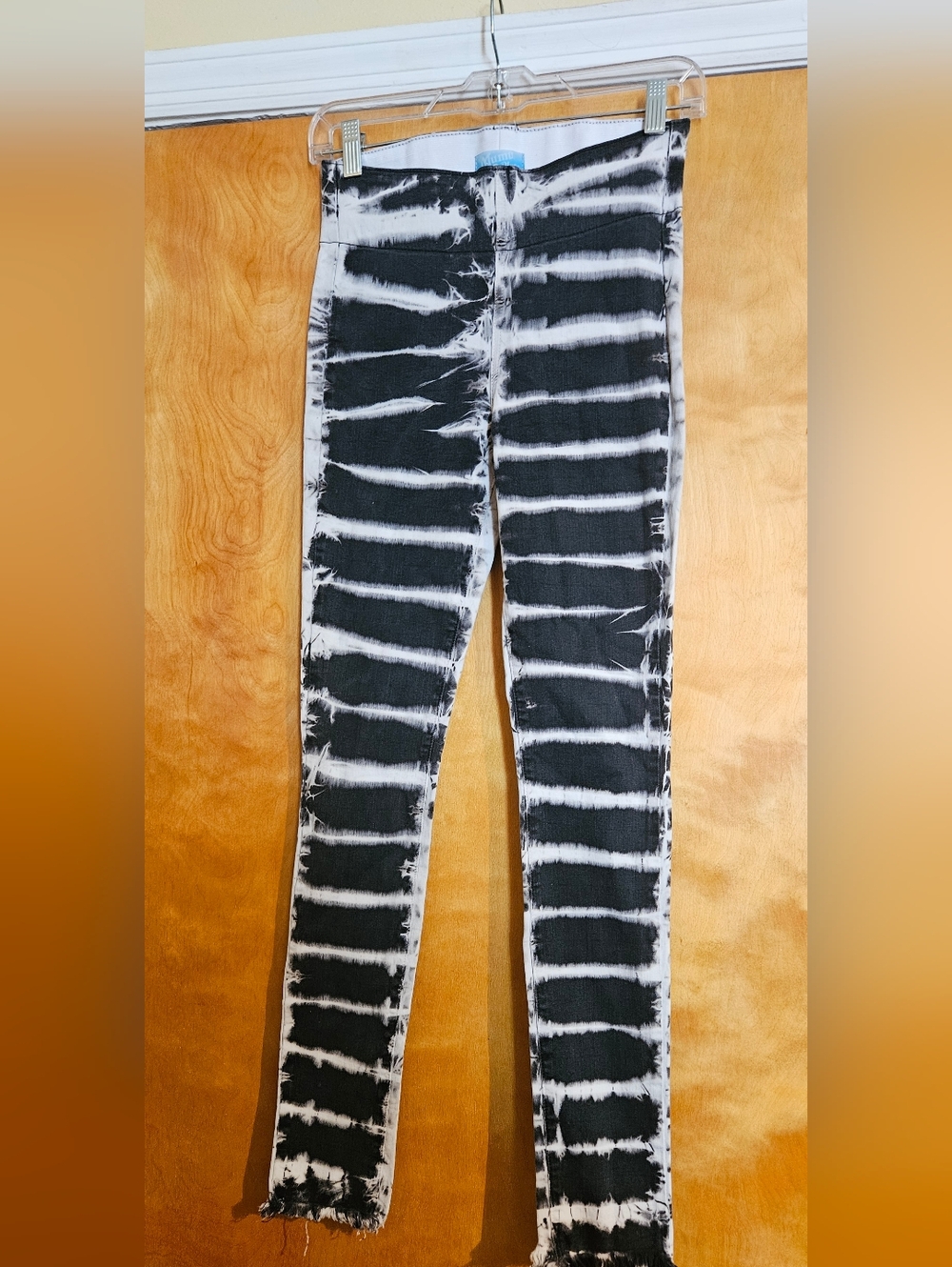Show Me Your MuMu Black and White Tie-Dye Skinny Jeans
